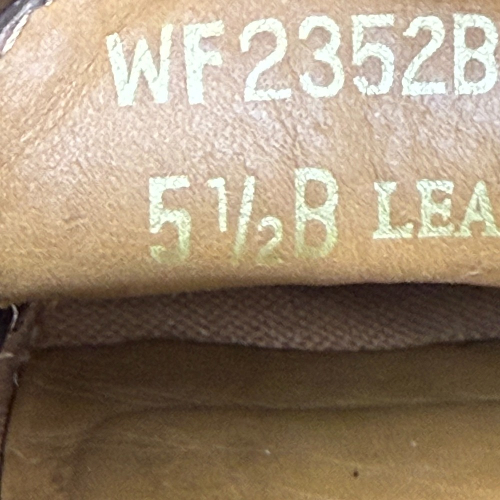 Ralph Lauren Vintage Penny Loafers Croc Womens 5.5 B Dark Brown Leather Lug Sole - Picture 11 of 11
